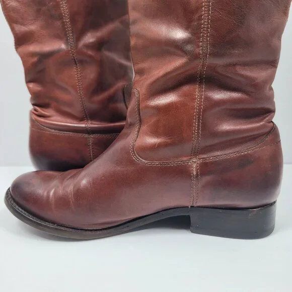 Frye Melissa Button Tall Knee Pull On Women's Brown Boots 77167 US Size 7.5B - Picture 11 of 15